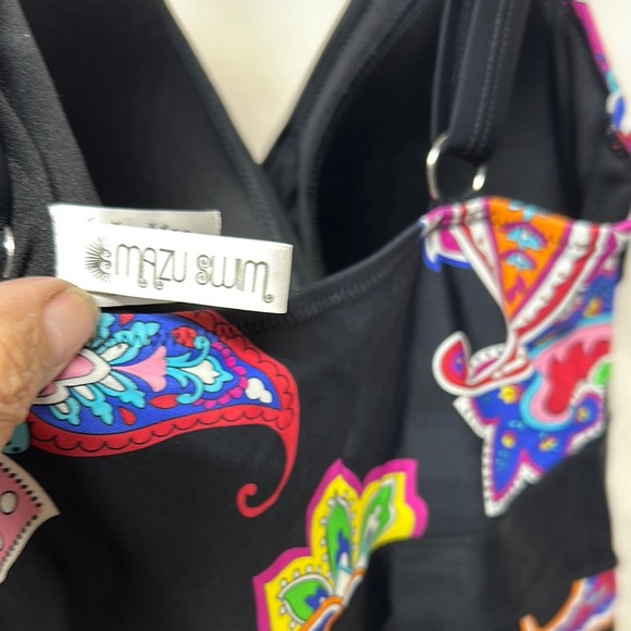NWT Mazu Swim Colorful Paisley Women's One Piece Swimsuit - Picture 5 of 11